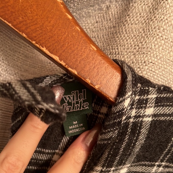 Flannel Oversize Fall Dress - Picture 3 of 4